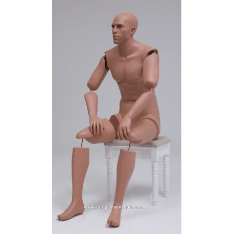 mannequin homme musclé sport musclé homme assis mannequin