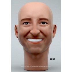 Tête de Mannequin Homme TE02 - 56 cm