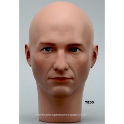 Male Mannequin Head TE03 - 54,5 cm