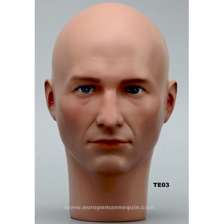 Male Mannequin Head TE03 - 54,5 cm