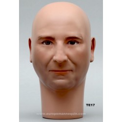 Tête de Mannequin Homme TE17 - 52 cm