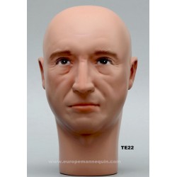 Tête de Mannequin Homme TE22 - 54 cm