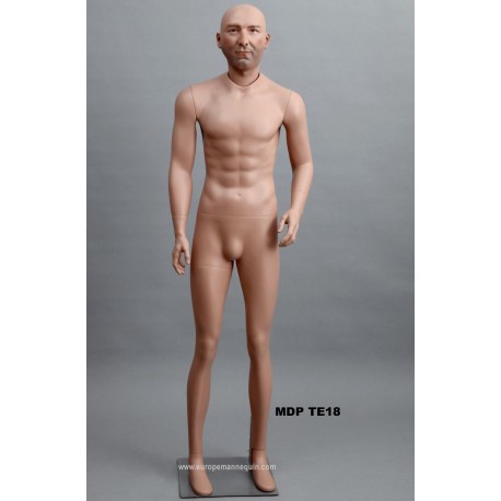 Homme debout MDP TE18 Tête amovible