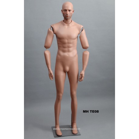 Homme debout articulé MH TE08 Tête amovible