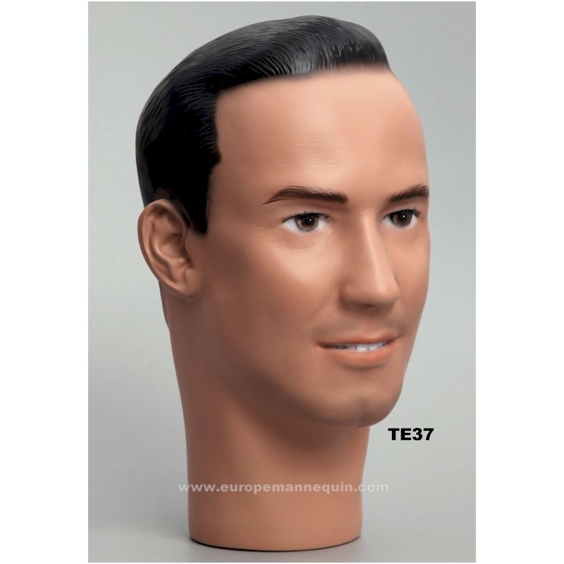 Mannequin Male Head TE 35 © BROWN EYES