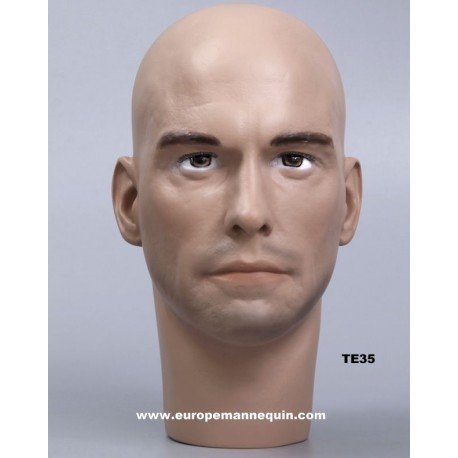 Male Mannequin Head TE35