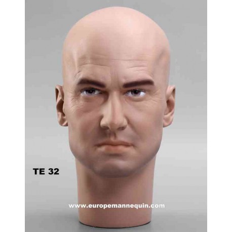 Male Mannequin Head TE32 - 55 cm