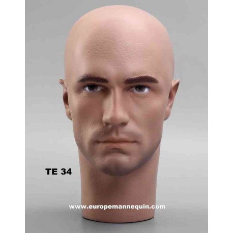 Tête de Mannequin Homme TE34 - 55,5 cm