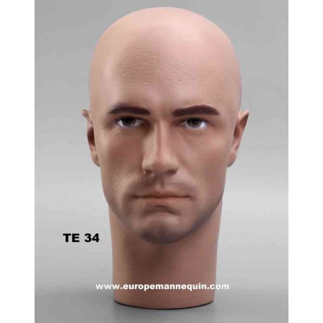 Male Mannequin Head TE34 - 55,5 cm