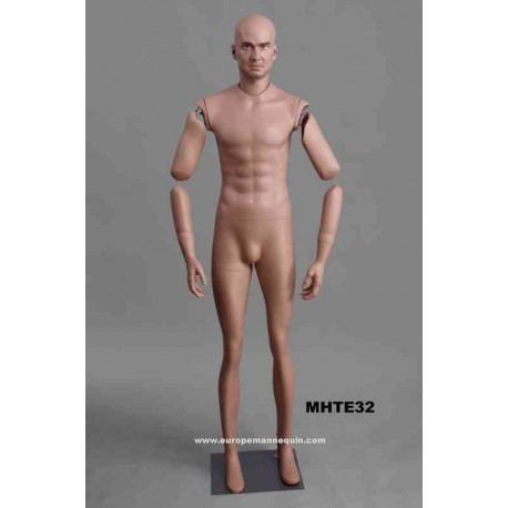 Homme debout articulé MH TE32 Tête amovible