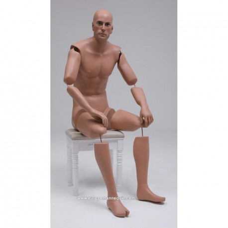 Europe Mannequin Homme Assis Articulé MSAP 13 ART Musées Collections Chevaux Motos Véhicules