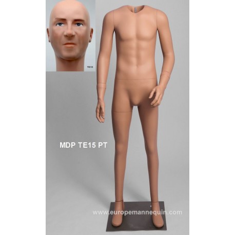 Homme debout Petite Taille MDP TE15 PT Tête amovible