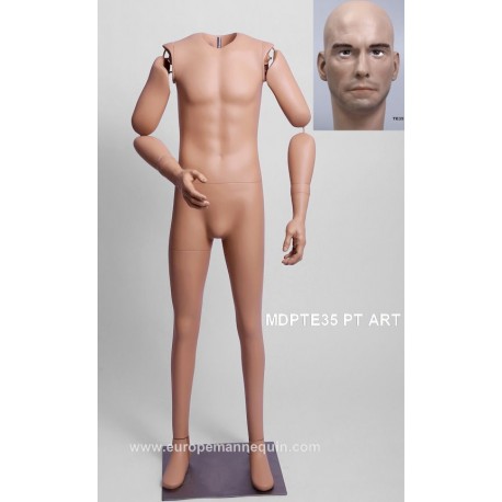 Homme Articulé Petite Taille MDPTE35 PT ART Tête amovible