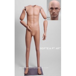 Homme Articulé Petite Taille MDPTE34 PT ART Tête amovible
