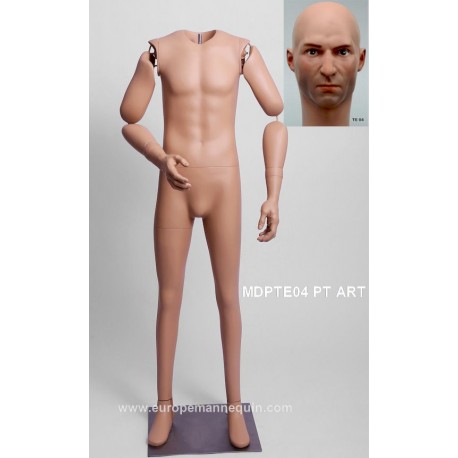 Homme Articulé Petite Taille MDPTE04 PT ART Tête amovible