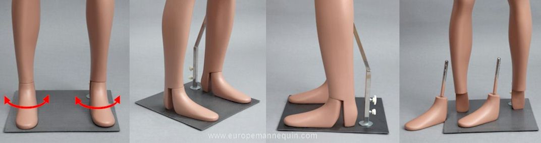 Europe Mannequin Pieds en deux parties